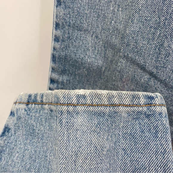 Vintage Levi’s 555 Slim Straight 80’s Mom Jeans Light Wash High Rise 25 - Picture 15 of 15